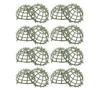 Milisten Support pour Boules Topiaires Artificielles en Plastique Vert, Léger et Solide, Lot de 8 Cages pour Plantes Artificielles, pour Décoration de Mariage et Intérieur