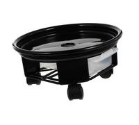 Milisten Support pour Pots De Fleurs avec Roues Base De Jardinière pour Balcon Plateau pour Plantes avec Bac De Récupération Eau