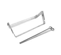 Milisten Supports à Brochettes pour Barbecue Résistants Chaleur Ensemble De Brochettes INOX Pliables Support De Barbecue Professionnel