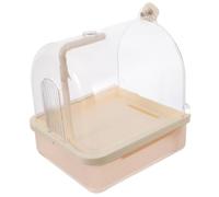 Milisten Suspendue Automatique pour Oiseaux Bac De Bain avec Tête Spray Rotative pour Perroquets Et Petits Oiseaux Accessoire Pratique