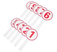 Milisten Tableau D'affichage Portable 10pcs Numéros 1-10 Léger en Mousse pour Événements Extérieurs et Gymnase Usage Polyvalent Professionnel