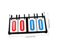 Milisten Tableau de Score Portable à Chiffres Acier Épais Compteur de Points Multifonction pour Basket Football et Volley Ball Surface Lisse et Durable