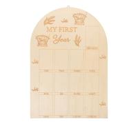 Milisten Tableau photo en bois pour bébé, étape mensuelle de la naissance - Annonce de naissance d'une petite fille - Cadeau de baby shower - Accessoire pour premier anniversaire