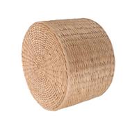 Milisten Tabouret à Langer Rotin Enfant Tissage à La Main Tissé Petit Tabouret Tressé Petit Banc pour Entrée en Changeant Paille Tabouret Assis Tabouret De Jardinage Gazon