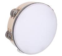 Milisten Tambourin Garçon Fille Bois Double Rangée Clochettes Percussion Éducative Instrument Musical Débutants pour Cours Musique Chorale et Activités Collectives