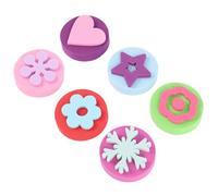 Milisten Tampons Auto-encreurs 12 Pièces pour Garçon et Filles, Pochoirs de Peinture Eva 2 Ensembles, Motifs Ronds Colorés, Jouet Éducatif pour École Maternelle et Couleur Aléatoire