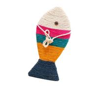 Milisten Tapis À Gratter pour Chat Motif Poisson Créatif Planche À Gratter Colorée en Sisal pour Chaton
