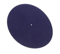 Milisten Tapis de Platine Vinyle en Feutre Antistatique Bleu Marine 24 CM Tapis Anti-Vibrations pour Disque Vinyle Protection contre les Rayures Compatible Phonographes Usage