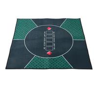 Milisten Tapis de Poker Antidérapant Rectangulaire Portable Nappe de Table de Jeu Confortable et Isolante Phonique Housse de Protection Polyvalente pour Tables de Poker et Jeux de
