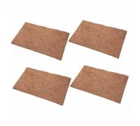 Milisten Tapis en Fibre De Naturelle pour Reptiles 4 Pièces Revêtement Souple pour Aquarium pour Dragons Barbus Et Geckos