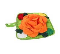 Milisten Tapis Enrichissement Adapté Aux Hamsters et Oiseaux Favorise Alimentation Interactif Couleur Orange