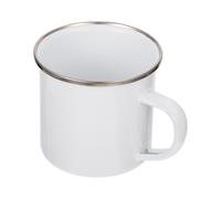 Milisten Tasse à Café en Émail Blanche 350 Ml en Acier Inoxydable, Mug à Sublimation Vierge pour Transfert Thermique, Mug Photo à Personnaliser, Maison et Bureau