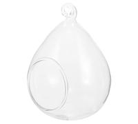 Milisten Terrarium Suspendu en Verre Transparent pour Plantes Succulentes, Support Mural De Globe, Décor Intérieur Moderne, 13,5 Cm, Vasque Suspendue pour Tillandsia