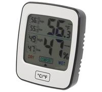 Milisten Thermomètre Hygromètre Intérieur Digital avec Grand Écran Mesure Précise Température et Humidité Affichage Température Humidité Heure et Calendrier Compact pour Maison et Bureau