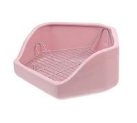 Milisten Toilettes Lestées pour Bac à Litière Amovible en Céramique Grand Modèle Anti-Renversement Toilettes pour Animaux de Compagnie 5 Coins Adapté pour Cochons d'Inde et Hamsters