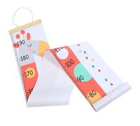 Milisten Toise Murale Pratique et Confortable pour Mesurer la Taille des Garçon et Filles Design Animal Cartoon en Bois et Toile Rose, Décoration Chambre et Maternelle