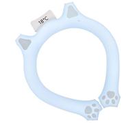 Milisten Tour de Cou Rafraîchissant Réutilisable Bleu 18°c Ergonomique pour Été, Poche de Glace Souple, Anti-coup de Chaleur, Refroidisseur Cou Pratique Santé, Usage Extérieur et Sportif