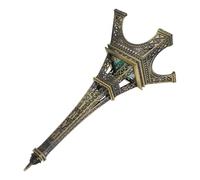 Milisten Tour Eiffel LED Lumineuse en Métal Cuivre Ancien, Décoration Intérieure Créative pour Chambre et Fête, Statue D’Ornement sans Pile, Modèle Artistique pour Présent Original, 25 Cm