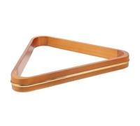 Milisten Trépied de Billard en Bois de Pin Robuste Cadre Triangulaire Doré Support Stable pour Boules de Billard pour Usage Domestique et Club