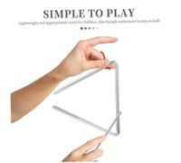 Milisten Triangle Musical Fer pour Garçon Fille Instrument de Percussion Montessori pour Éducation Précoce Développement du Rythme chez Les Bébés et Tout Petits