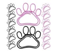 Milisten Trombones en Métal Forme Griffes de Chat, Lot de 50 Pièces, Pinces Décoratives Multifonctions pour Bureau et Étudiants, Accessoires Pratiques pour Fichiers et Mémos