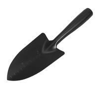 Milisten Truelle de Jardin en Acier au Manganèse Noir Pelle à Main Large Trou Suspendre Pelle à Racines et Tamis à Terre pour Jardinage Tamisage du Sol et Ramassage des Déjections