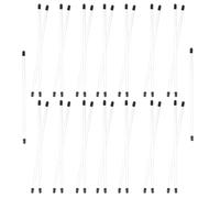 Milisten Tube à Parfum en Acrylique Transparent 30 Pcs Porte-Parfum Portable et Léger pour Échantillons Rangement Solide de Bâtonnets de Parfum Accessoire Pratique pour D’intérieur