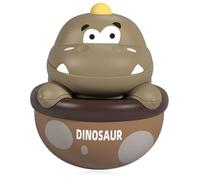 Milisten Tumbler Dinosaure Hochet Éducatif pour Sensory Design Inébranlable avec Cloche Intégrée Développement Précoce