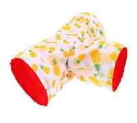 Milisten Tunnel pour Animaux De Compagnie Tunnel pour Hamster Cachette pour Dormir en Tissu Polyester Taille Moyenne Couleur Jaune Adapté pour Cages Et Espaces Intérieurs Petits Animaux