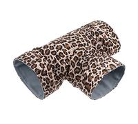 Milisten Tunnel pour Hamster Petits Animaux Tunnel Imprimé Léopard pour Cage Durable pour Rongeurs Rats