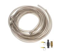 Milisten Tuyau de Siphon en Vinyle 5 M avec Clip de Changement d'eau et Collier de Serrage pour Aquarium Aspirateur à Gravier Silencieux Compatible Eau Douce Outil de Nettoyage Pratique