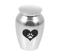 Milisten Urne Funéraire Acier Inoxydable pour Animaux Cendrier Commémoratif Durable Boîte pour Cendres de Compagnie Urne Décorative Souvenir pour Chiens et