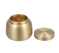 Milisten Urne Funéraire en Laiton Compact Récipient Hermétique pour Cendres Humaines Et Animales Urne Mémoire Multifonctionnelle Décorative Pot à Poudre Usage Funérailles Portable