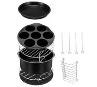 Milisten Ustensiles Friteuse à Air Kit Accessoires pour Airfryer Plaque De Cuisson Moule Gâteau Et Pizza Outil Pratique pour Cuisine