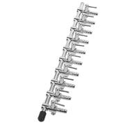 Milisten Valve de Contrôle de Flux Air Aquarium Métal Répartiteur Silencieux pour Pompe Air Aquarium Distributeur Compact et Bassin Optimise Oxygénation et Croissance des Plantes et Facile