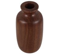 Milisten Vase Design Compact Créatif en Bois Massif Style Chinois pour Fleurs Séchées et Plantes Hydroponiques pour Décoration Maison et Bureau