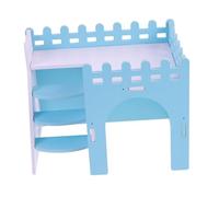 Milisten Villa Hamster Cage Hamster Cage pour Hamster Maisonnette pour Hamster Résidence pour Hamster Villa de clôture de Hamster cachette pour Animaux de Compagnie Conseil Blue