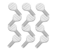 Milisten Vis à Fourchette de Rôtisserie en Acier Inoxydable 12 Pièces Vis de Rechange pour Friteuse à Air Chaud, Pièces Métalliques Résistantes à Haute Température, Accessoire Barbecue