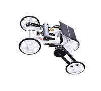 Milisten Voiture Solaire à Quatre Roues Motrices Kit DIY Éducatif Énergie Verte Voiture Motorisée pour Garçon Fille Modèle Escalade Écologique et Apprentissage Stem