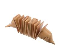 Milisten Wooden Dolphin Clapper for Smooth Wood Percussion Instrument for Rhythm Practice and Early Music Education and Safe Design Classroom Home Use