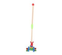 Milisten Wooden Push Toy with Handle Animal Design Pushing Cart Walker Toy for Boys and Learning to Walk