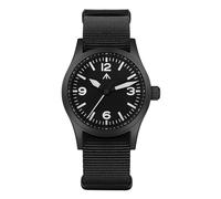 Militado ML05 ML05B 38mm Montres De Campagne Vintage Pour Hommes, Mouvement À Seconde Continue VH31/515/Miyota Super 2035 À Quartz, Verre Saphir Bombé Revêtement AR, Super Luminosité C3, 100M Étanche