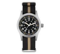 Militado ML05 ML05B 38mm Montres De Campagne Vintage Pour Hommes, Mouvement À Seconde Continue VH31/515/Miyota Super 2035 À Quartz, Verre Saphir Bombé Revêtement AR, Super Luminosité C3, 100M Étanche