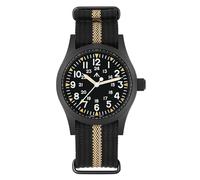 Militado ML05 ML05B 38mm Montres De Campagne Vintage Pour Hommes, Mouvement À Seconde Continue VH31/515/Miyota Super 2035 À Quartz, Verre Saphir Bombé Revêtement AR, Super Luminosité C3, 100M Étanche
