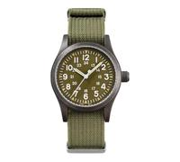 Militado ML05 ML05B 38mm Montres De Campagne Vintage Pour Hommes, Mouvement À Seconde Continue VH31/515/Miyota Super 2035 À Quartz, Verre Saphir Bombé Revêtement AR, Super Luminosité C3, 100M Étanche