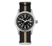 Militado ML05 ML05B 38mm Montres De Campagne Vintage Pour Hommes, Mouvement À Seconde Continue VH31/515/Miyota Super 2035 À Quartz, Verre Saphir Bombé Revêtement AR, Super Luminosité C3, 100M Étanche