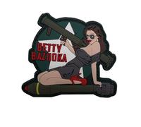 Militaire Bomb Belle Art Pin-up Girl PVC Tactical Morale Patchs 3,54 x 3,15 pouces