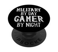 Militaire de Jour Gamer by Night Active Service Membre Gamers PopSockets PopGrip Adhésif