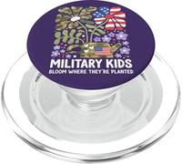 Militaire Kid Pissenlit fleurit là où Ils sont plantés Violets PopSockets PopGrip pour MagSafe