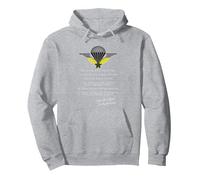 Militaire Saint-Michel Patron Parachutiste France armée Sweat à Capuche, Unisexe pour Adultes, Gris Chiné, XL